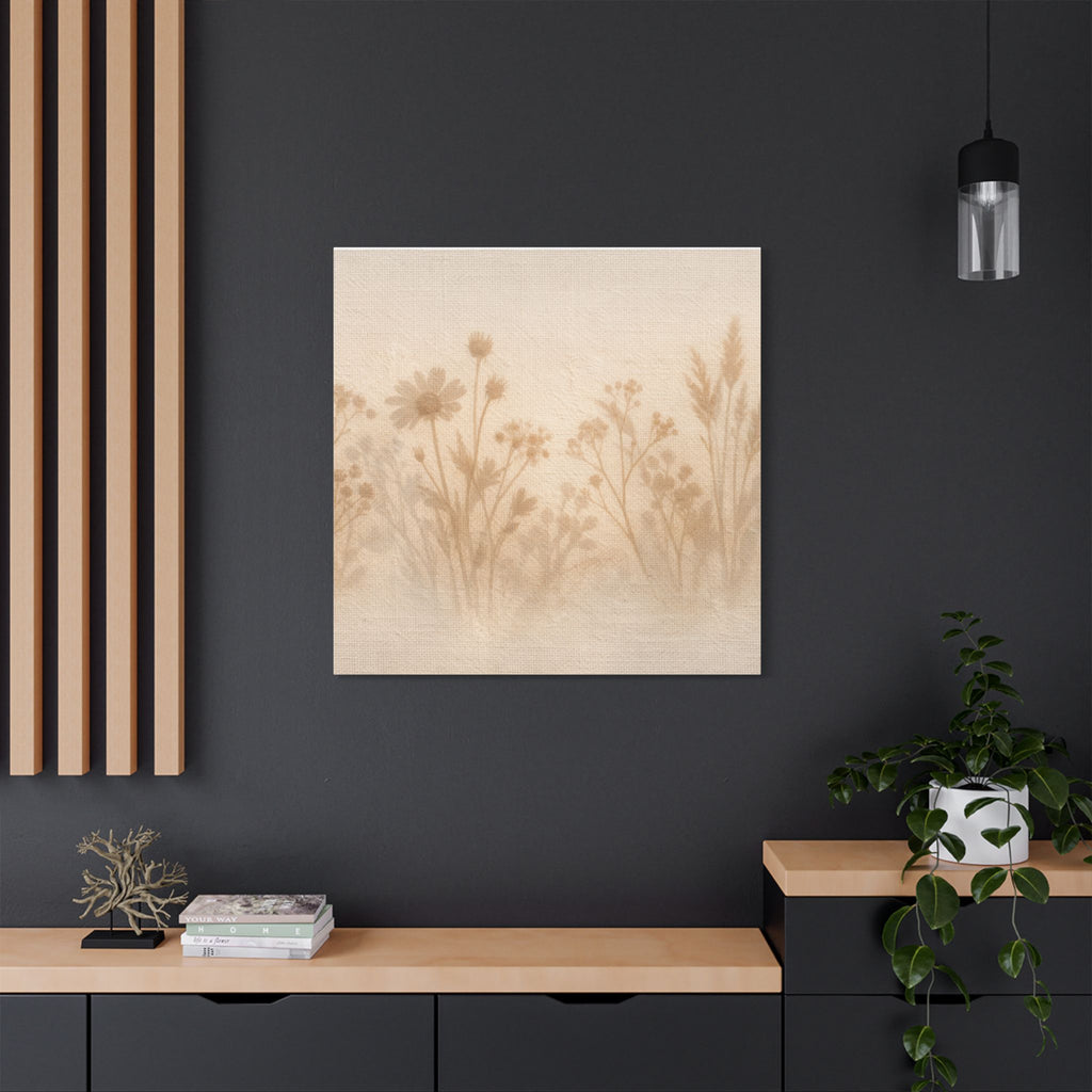 Pressed Wildflower Stretched Canvas