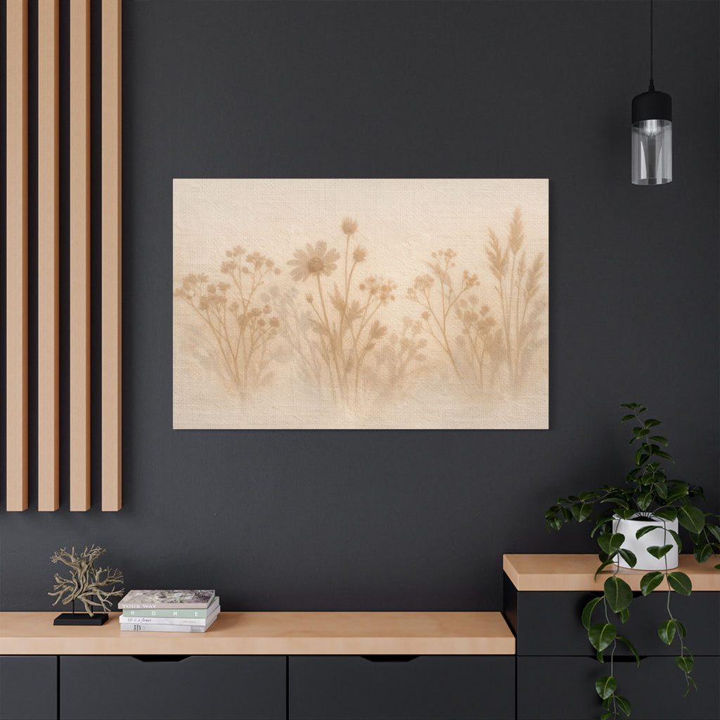 Pressed Wildflower Stretched Canvas