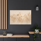 Pressed Wildflower Stretched Canvas