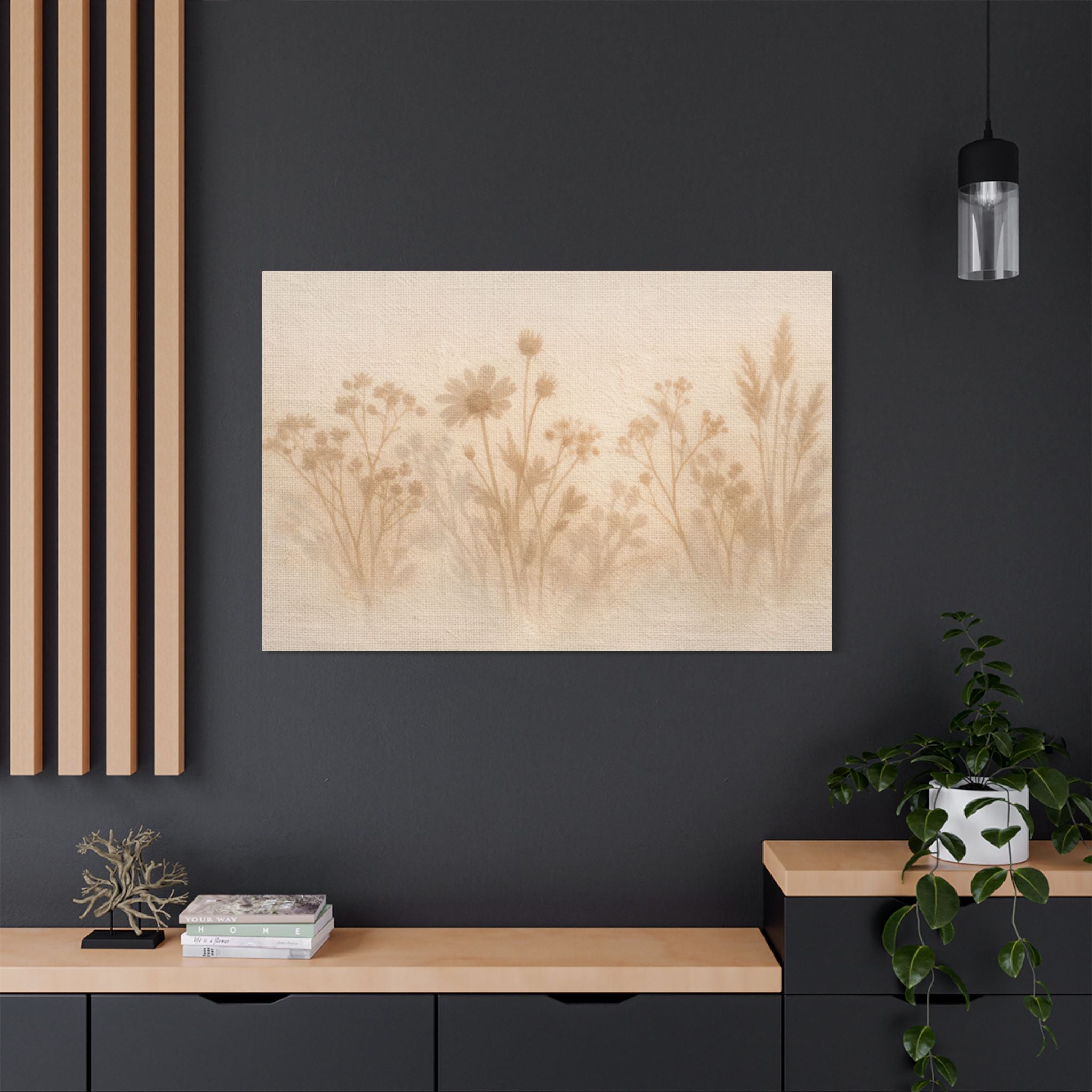 Pressed Wildflower Stretched Canvas