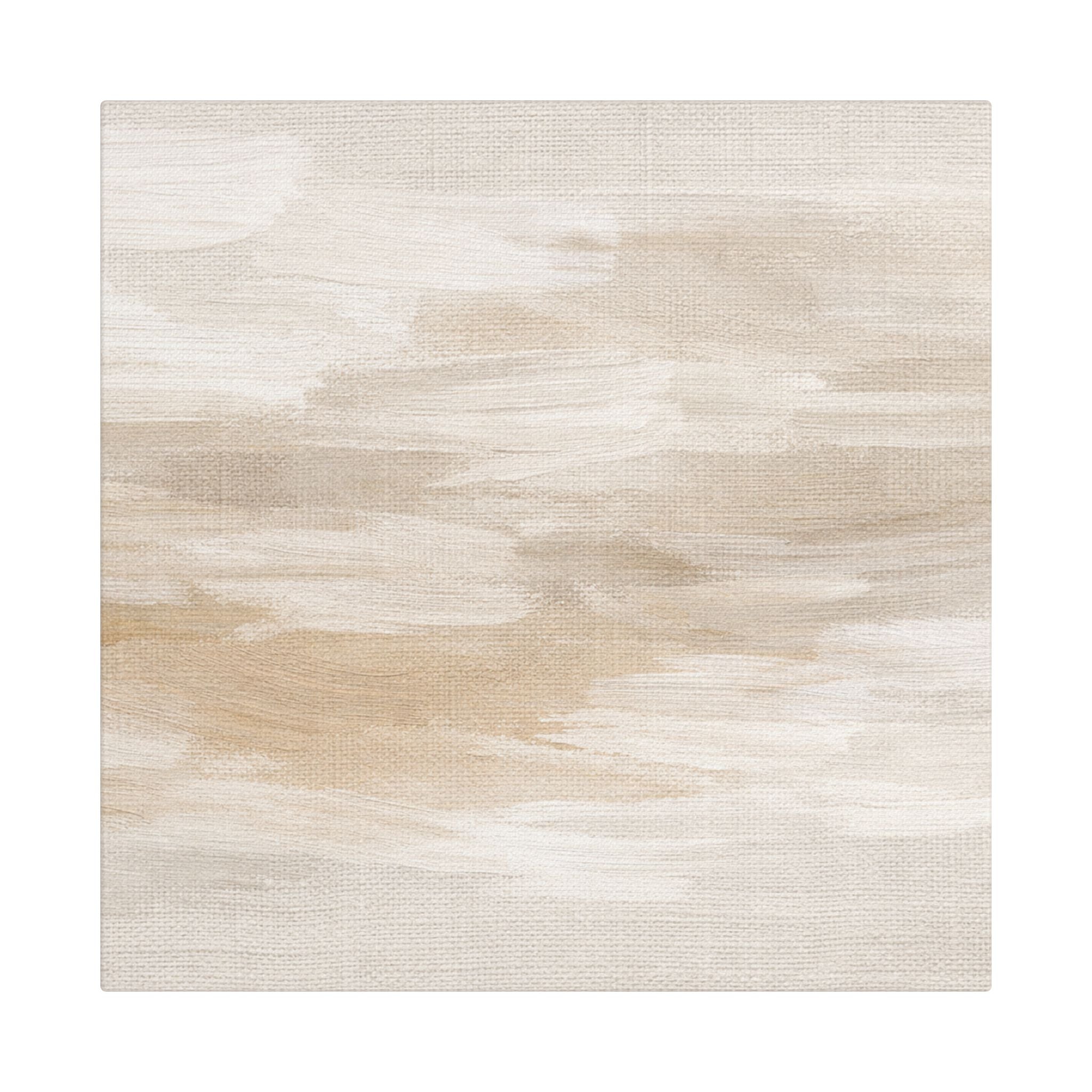 Raw Linen Brushstroke Stretched Canvas