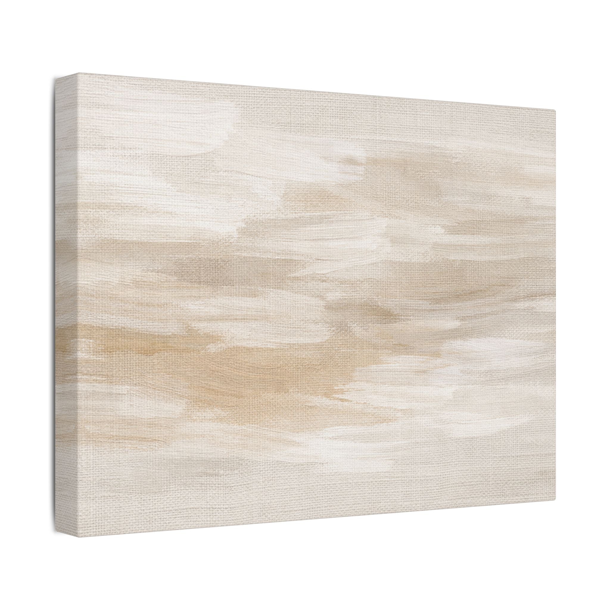 Raw Linen Brushstroke Stretched Canvas