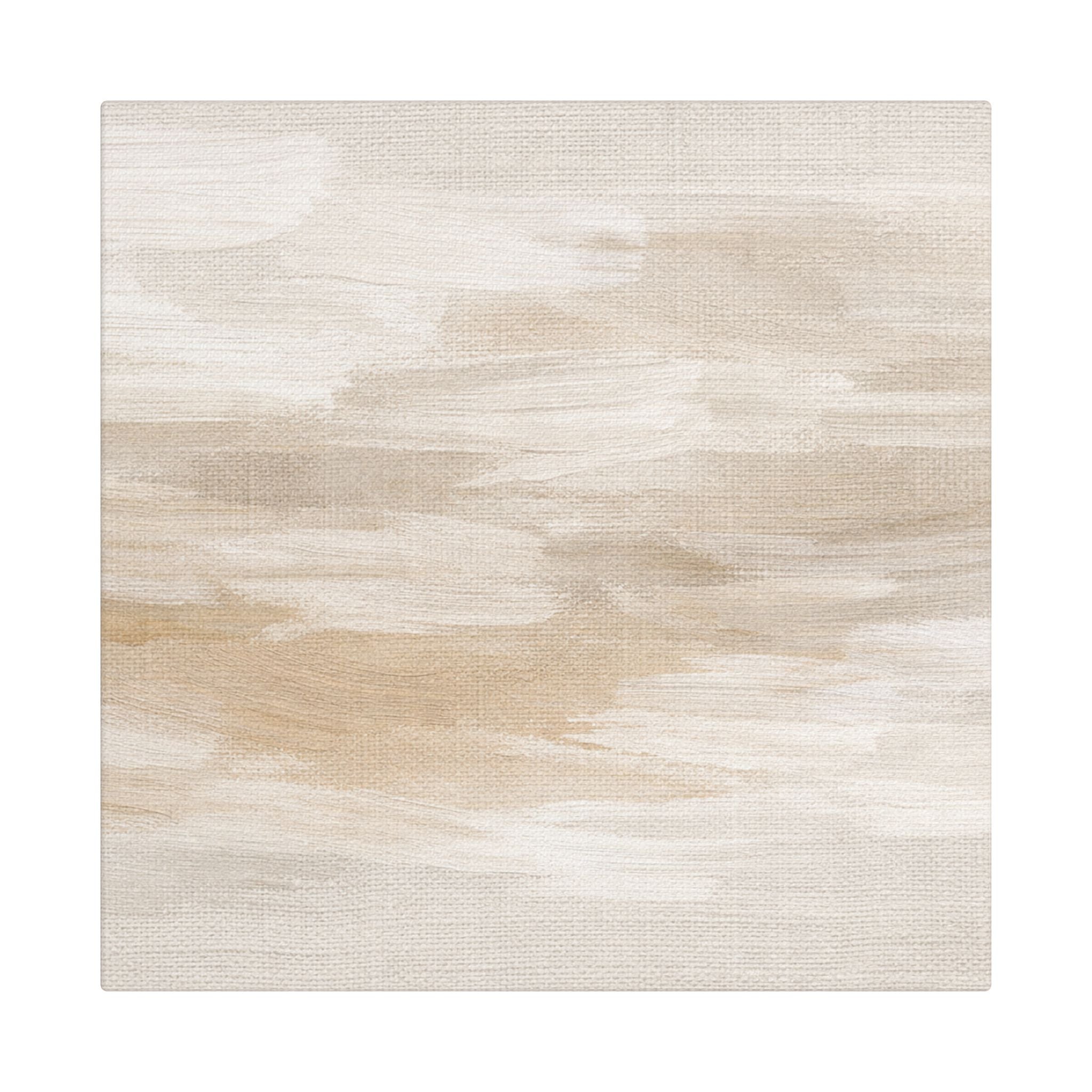 Raw Linen Brushstroke Stretched Canvas