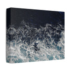 Ocean Waves Aerial View Satin Canvas