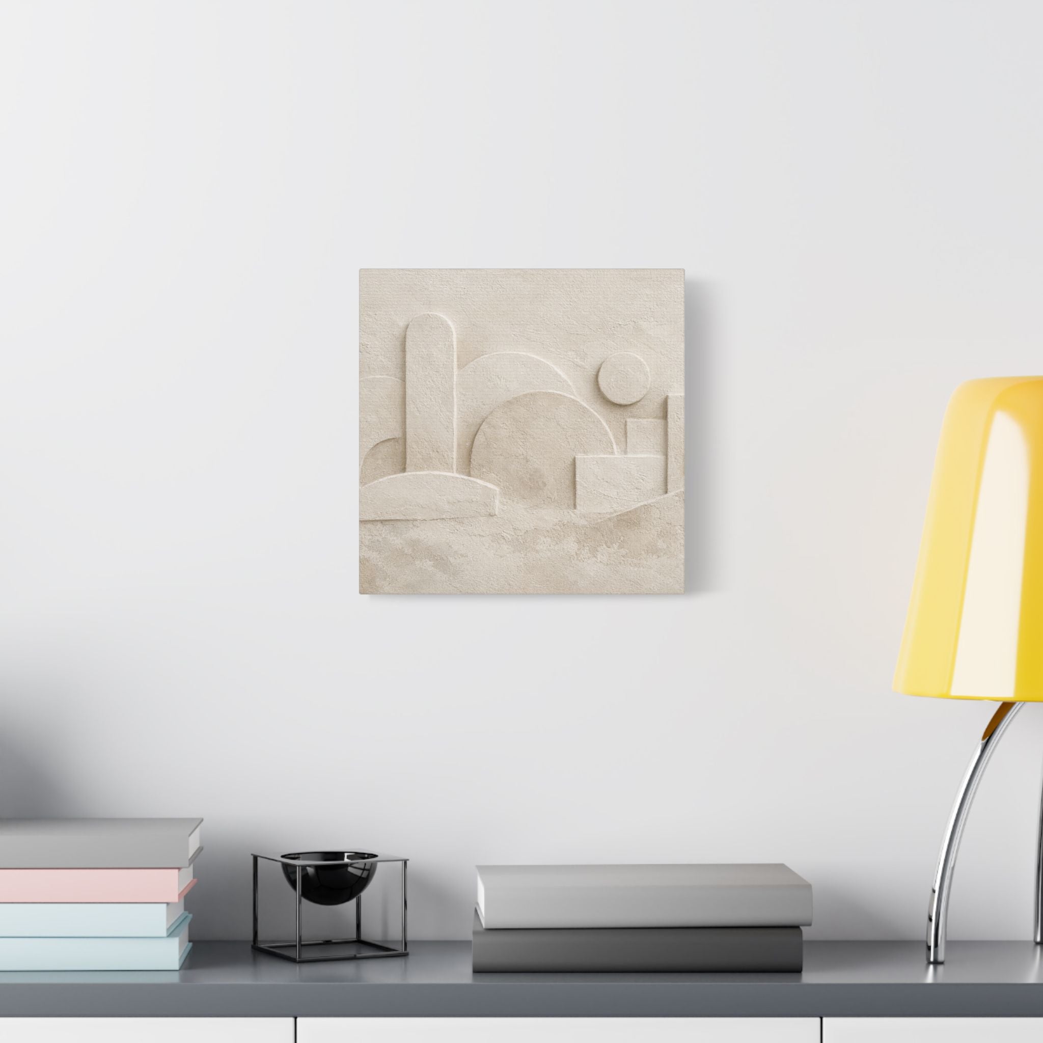 Plaster Relief Stretched Canvas