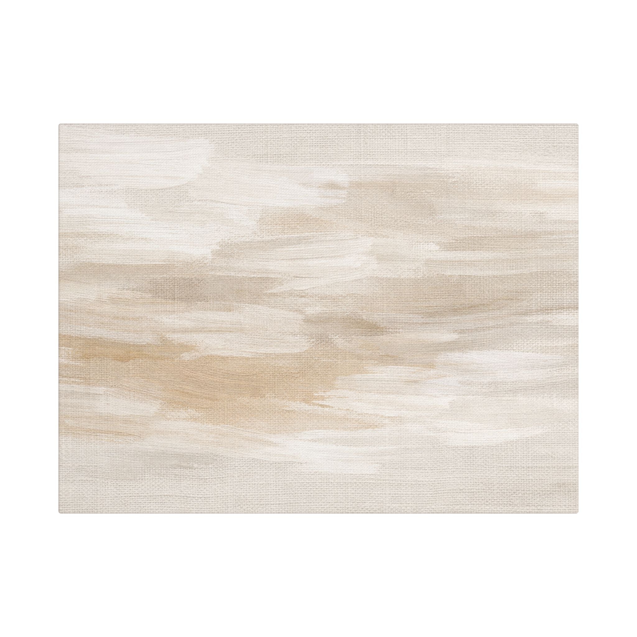 Raw Linen Brushstroke Stretched Canvas