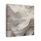 White Abstract Layered Canvas Wall Art Stretched Canvas Wooden Framed for living Room Bedroom and Office