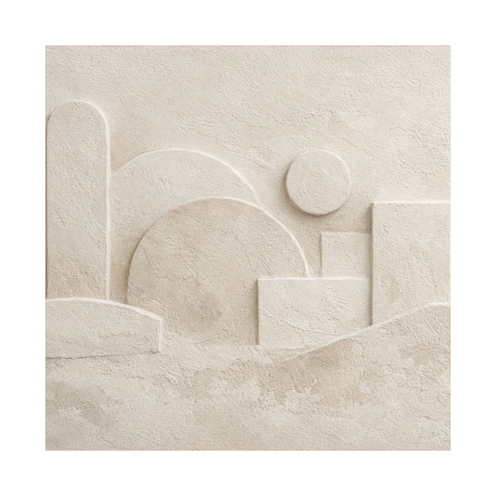 Plaster Relief Stretched Canvas