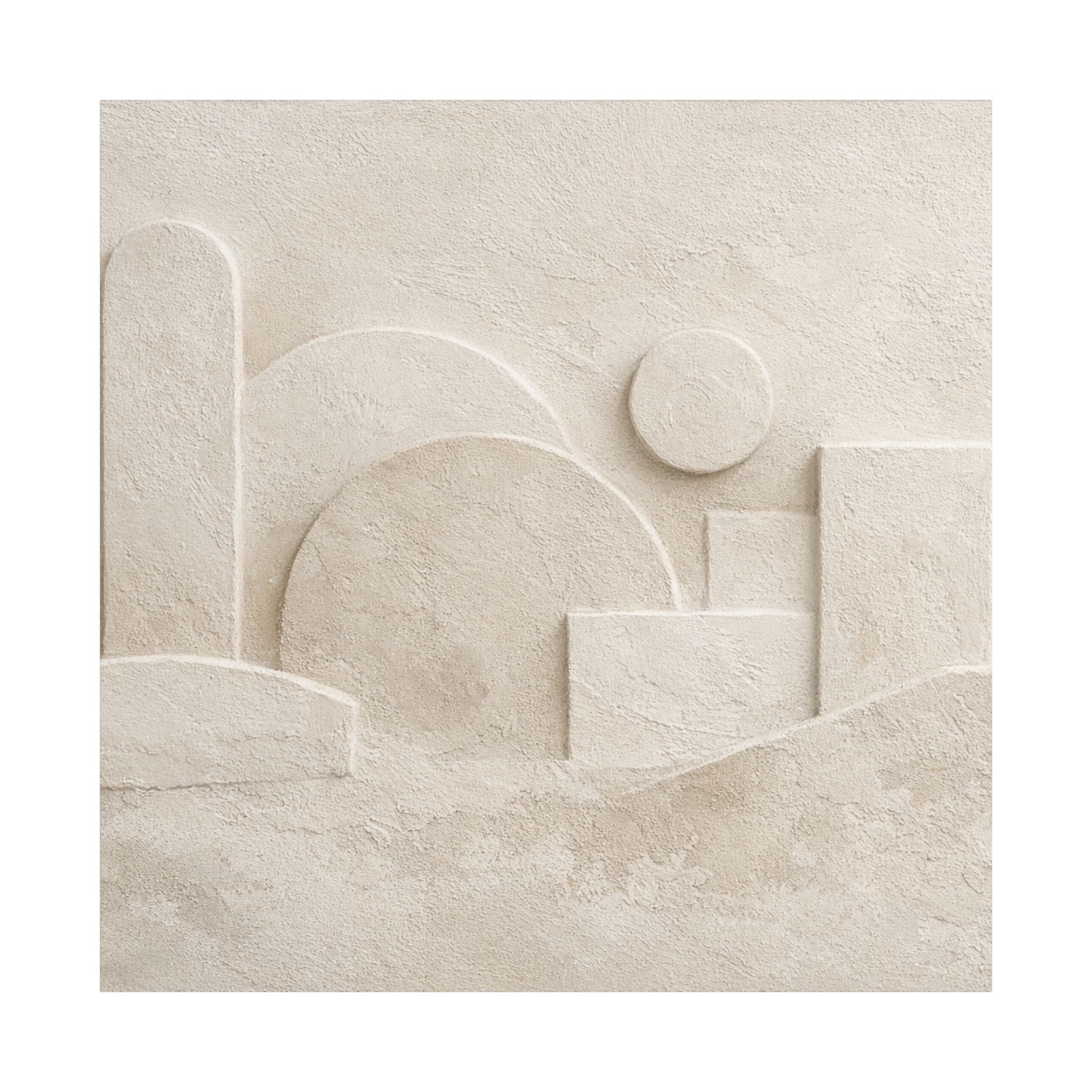 Plaster Relief Stretched Canvas