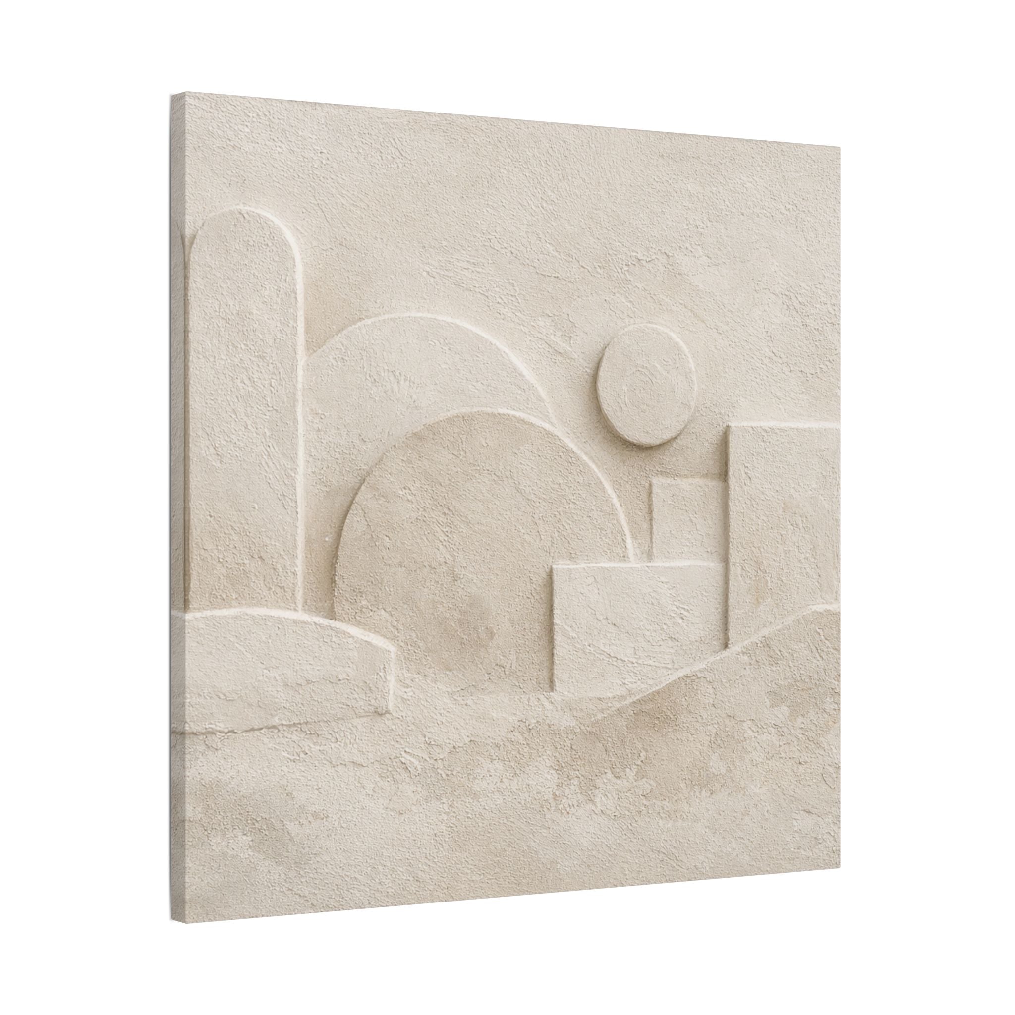 Plaster Relief Stretched Canvas