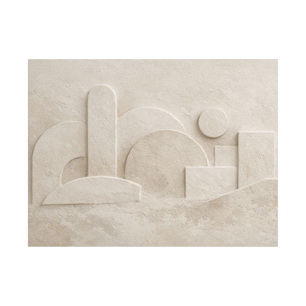 Plaster Relief Stretched Canvas