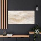 Raw Linen Brushstroke Stretched Canvas