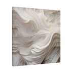 White Abstract Layered Canvas Wall Art Stretched Canvas Wooden Framed for living Room Bedroom and Office
