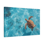 Sea Turtle Ocean Canvas Wall Art Stretched Canvas Wooden Framed for living Room Bedroom and Office