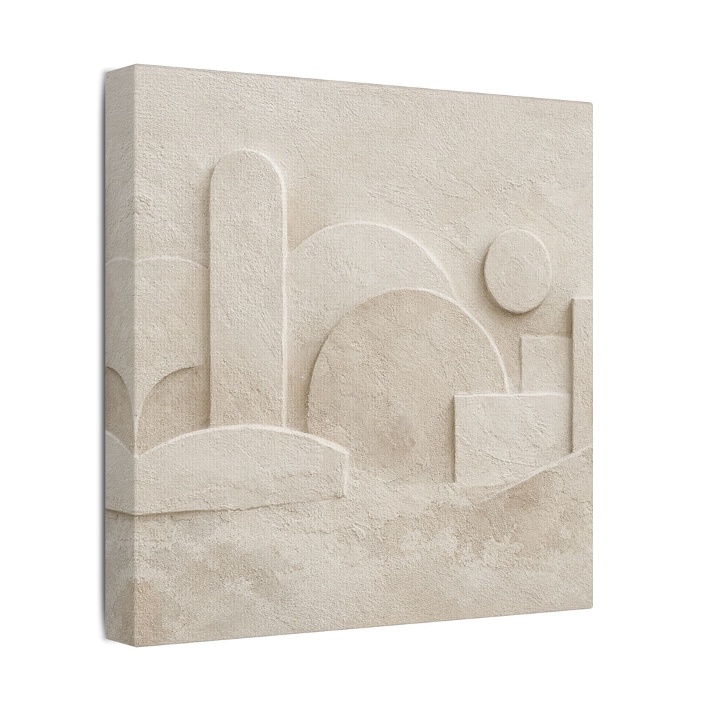 Plaster Relief Stretched Canvas