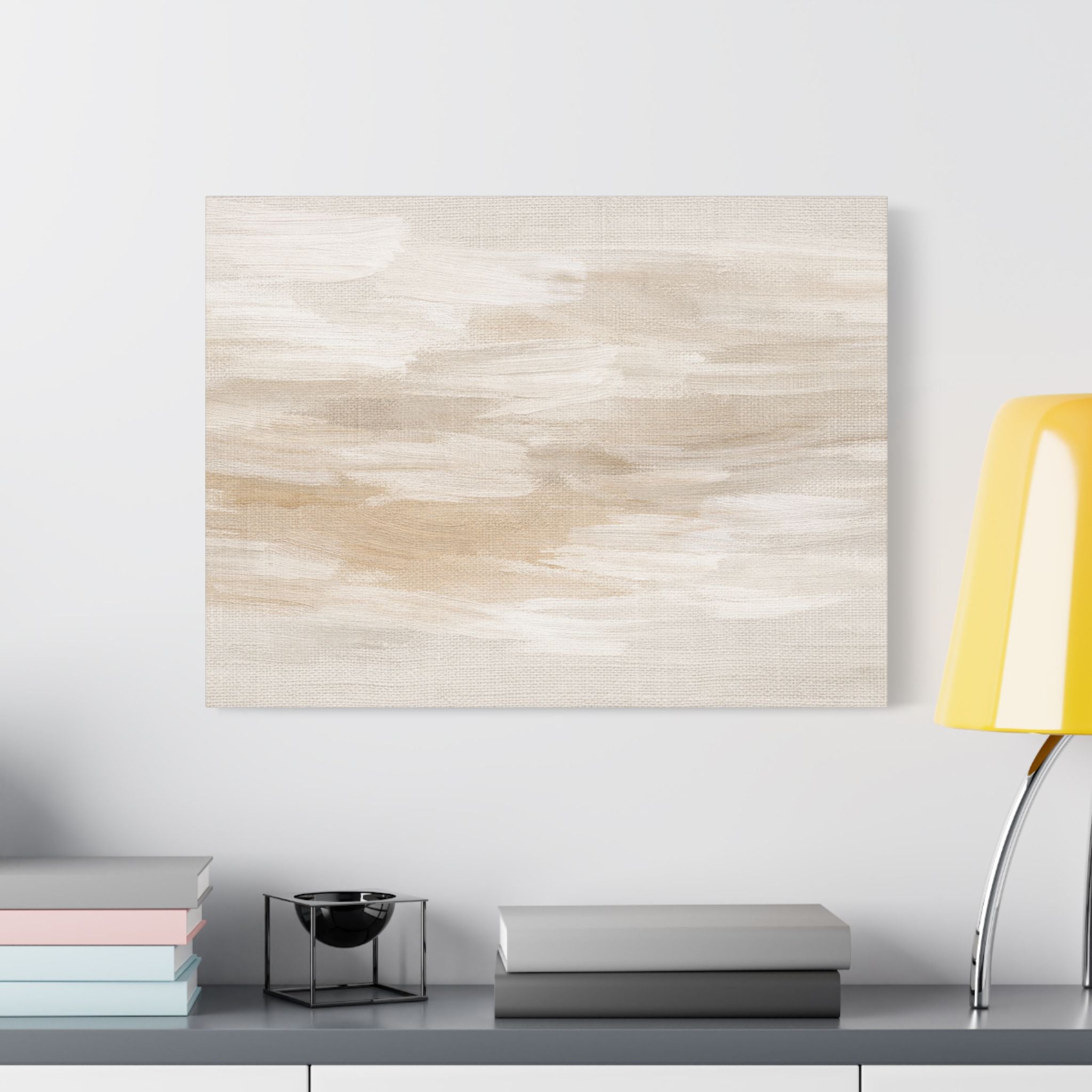 Raw Linen Brushstroke Stretched Canvas