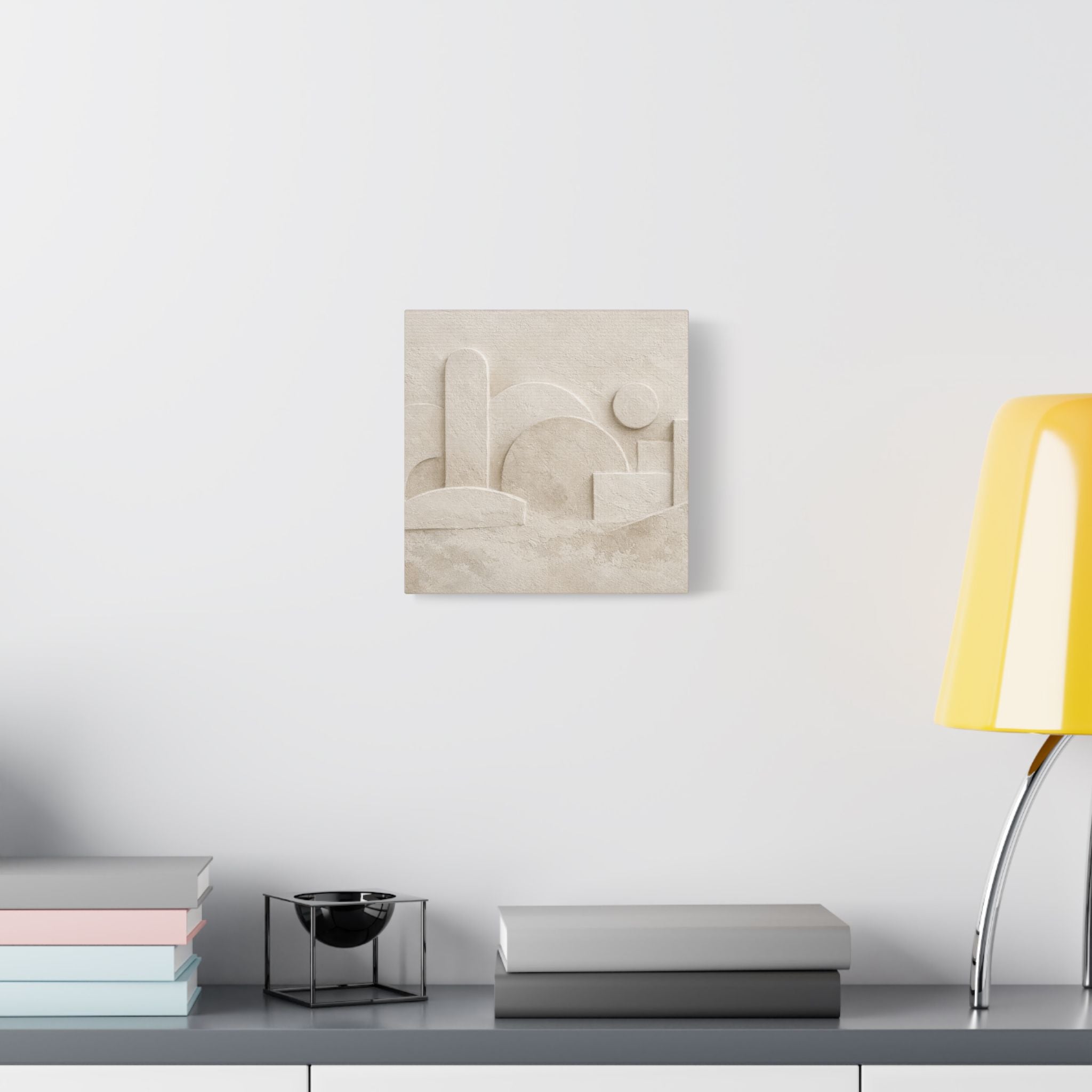 Plaster Relief Stretched Canvas