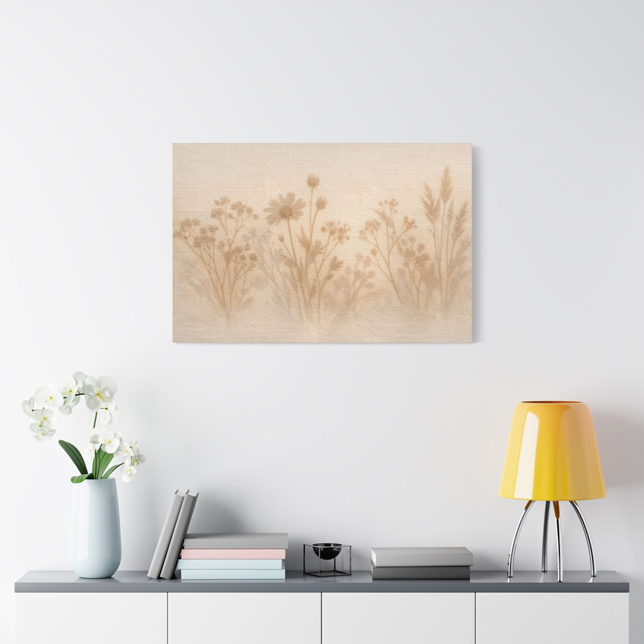Pressed Wildflower Stretched Canvas