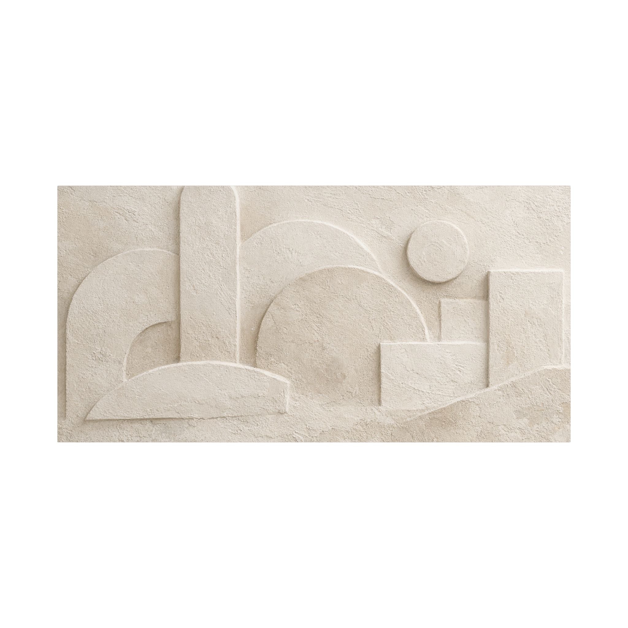 Plaster Relief Stretched Canvas