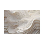 White Abstract Layered Canvas Wall Art Stretched Canvas Wooden Framed for living Room Bedroom and Office