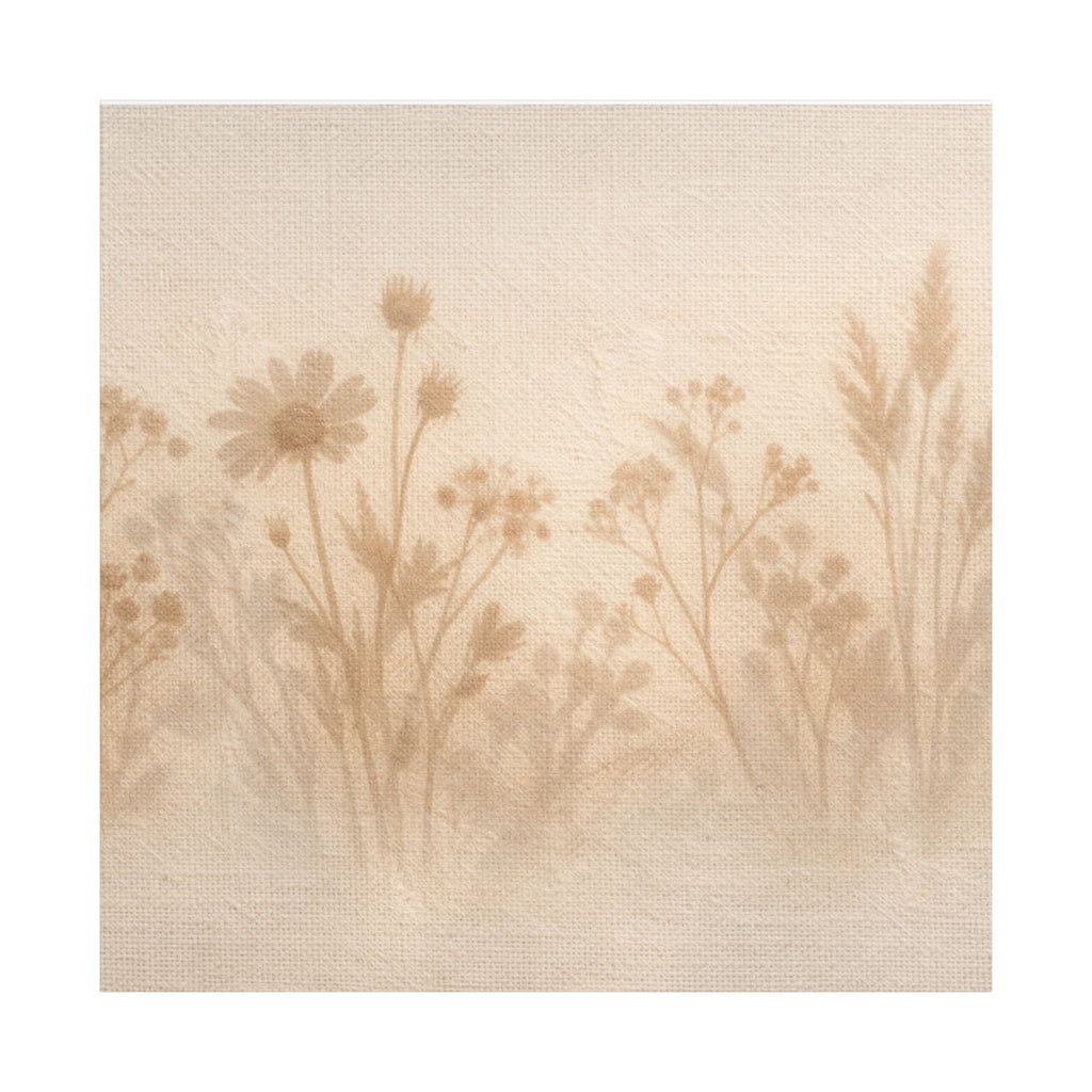 Pressed Wildflower Stretched Canvas