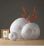 Silver Plated Vase Singular Ellipse Flower Arrangement Artificial Flowers Use Flower Vases Resin Crafts Living Room Decoration