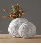 Silver Plated Vase Singular Ellipse Flower Arrangement Artificial Flowers Use Flower Vases Resin Crafts Living Room Decoration