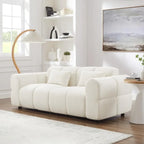 80\" Oversized Boucle Sofa Couch Modern Deep Seat Love Seat Mid-Century Cloud Couch for Living Room ComfortableCustomized
