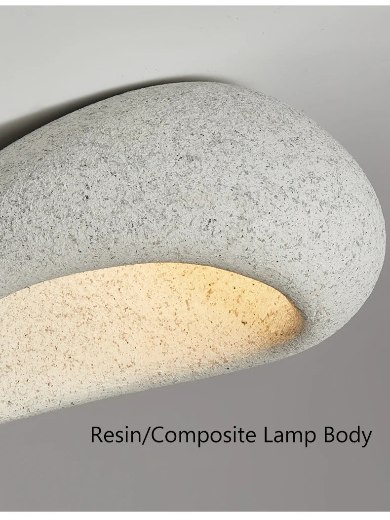 Nordic Minimalist Wabi Sabi Cream Wind Led Ceiling Lamps Chandelier Lustre Living Dining Room Home Decor Bedroom Lights Fixture