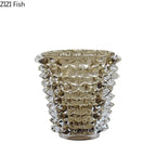 Creative Transparent Wrinkle Glass Vase Desk Decoration Flower Arrangement Hydroponics Flower Pots Floral Vases Modern Decor