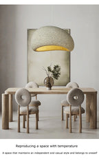 2026 New Model Wabi Sabi Pendant Lamp Living Room Dining Table Bedroom LED Ceiling Chandelier Light Home Decor E27 Hanging Lamp