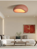 Nordic Minimalist Wabi Sabi Cream Wind Led Ceiling Lamps Chandelier Lustre Living Dining Room Home Decor Bedroom Lights Fixture