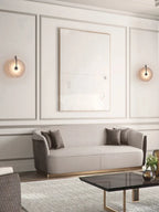 Nordic Modern Designer Minimalist Marble Circular Wall Lamp Corridor Study Bedroom Bedside Led Lights Tv Background  Decor