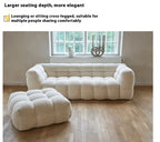 Straight row Split design soft bread module sofa berber fleece comfortable living room sofa apartment home furniture accessories