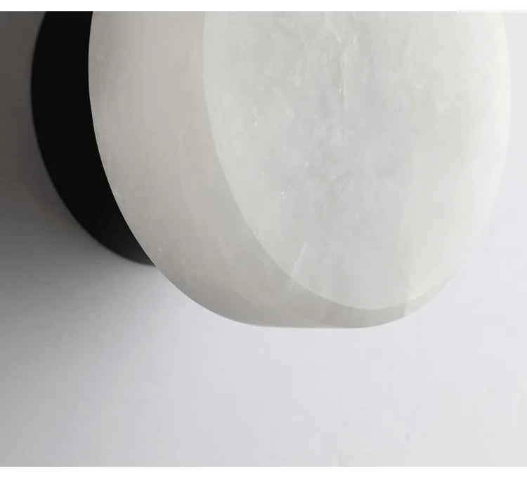 Luxury Spain natural Marble Round Wall Lamp Nordic Modern LED room Light living room Bedroom Passage corridor High-end Fixture