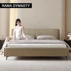 Modern Leather Wingback King/Queen Soft Bed Frame with Upholstered Headboard Can be Customzied