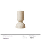 Any Size Custom Modern Marble Sculpture Vase Handcrafted Unique Stone Art Decor Luxury Home Living Room Shelf Office Desk Premiu