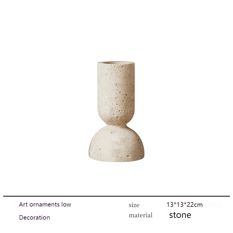 Any Size Custom Modern Marble Sculpture Vase Handcrafted Unique Stone Art Decor Luxury Home Living Room Shelf Office Desk Premiu