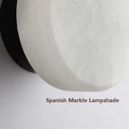 Luxury Spain natural Marble Round Wall Lamp Nordic Modern LED room Light living room Bedroom Passage corridor High-end Fixture
