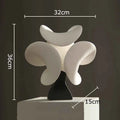 Abstract Flower Art Sculpture Ceramics Crafts Ornaments Desk Decoration White Flower Abstract Sculpture Room Aesthetic Decor