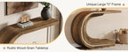 Tribesigns 43.3" Mid-Century Modern Console Table for Entryway, Wood C-Shaped Hallway Entry Accent Table for Living Room