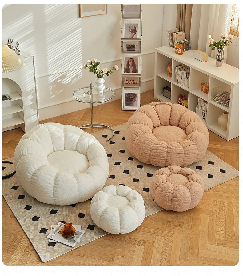 Lazy Sofa Sofa Chair balcony Leisure sleep Sofa living room sofas Modern easy chair small Sofa with Stool Bedroom Furniture