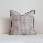 Coffee Brown Maillard Cushion Cover Retro Geometric Jacquard Pillow Case Wabi Sabi Pillow Covers Decorative Modern Luxury Home
