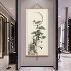 Chinese Style Pine Tree Canvas Picture Wall Art Poster Living Room Corridor Office Decor Canvas Painting Print Mural Gift
