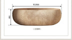 Any Size Custom Retro Oval Bathtub Compact Freestanding Soaking Tub Home Bathroom All Spaces Heat Retention Easy Clean Body Cont