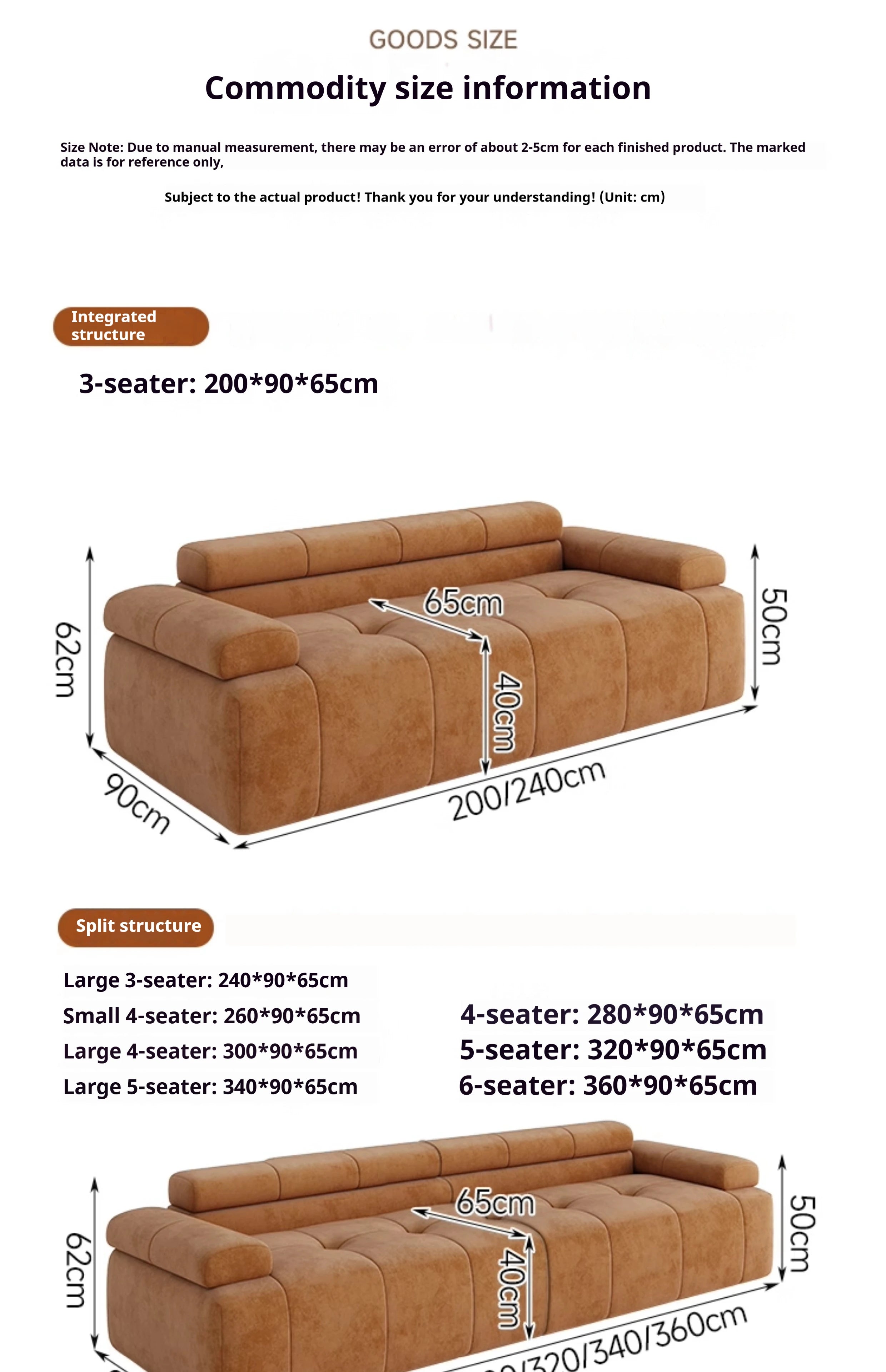 Any Size Custom Modern Comfort Luxury Puff Sofa Vacuum Roll Pack Compression Design Living Room Home Leisure Sofa Dual Use Sofa