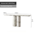 Any Size Custom Italian Travertine Entryway Console Luxury Wall Mounted Hall Table Villa Heat Scratch Resistant Anti Bacterial S