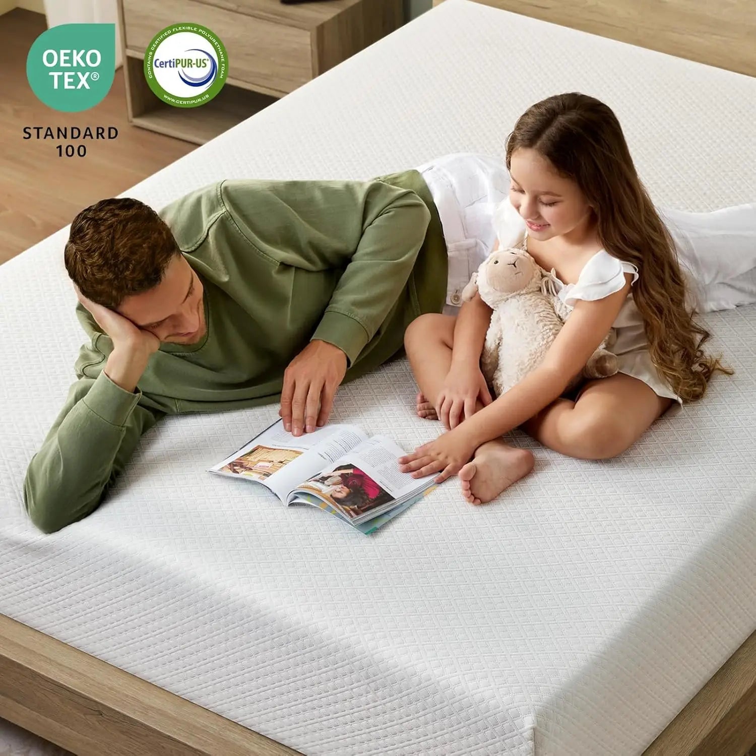 Mattress, 6 Inch Gel Memory Foam Mattress in a Box, Fiberglass Free, Breathable for Cooler Sleep, Customized