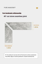 Any Size Custom Italian Luxury Stone TV Console Modern Entertainment Wall Fireplace Waterproof Scratch Proof EO Certified Living