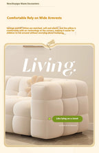 Straight row Split design soft bread module sofa berber fleece comfortable living room sofa apartment home furniture accessories